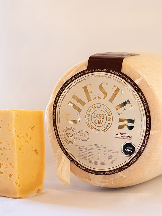Queso Chester Artesanal de Granja La Cumbre