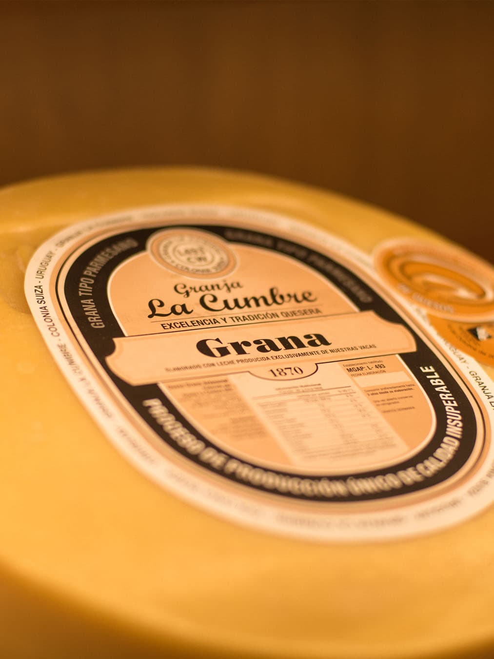 Queso Grana Artesanal de Granja La Cumbre